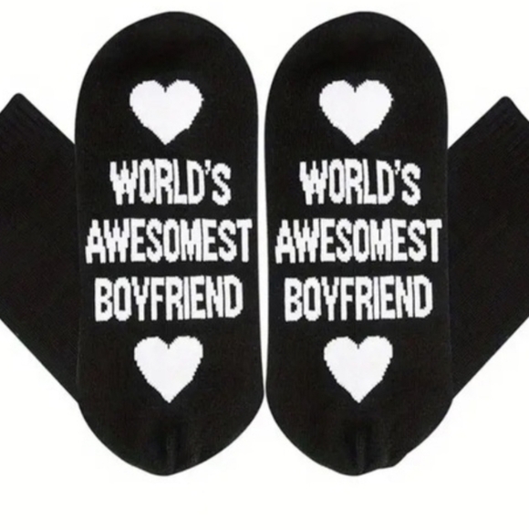 Other - Men's Socks "'World's Awesomest Boyfriend"